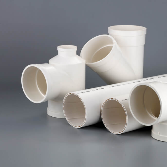 兰塔管道、产品中心、PVC-U中空螺旋消音管材